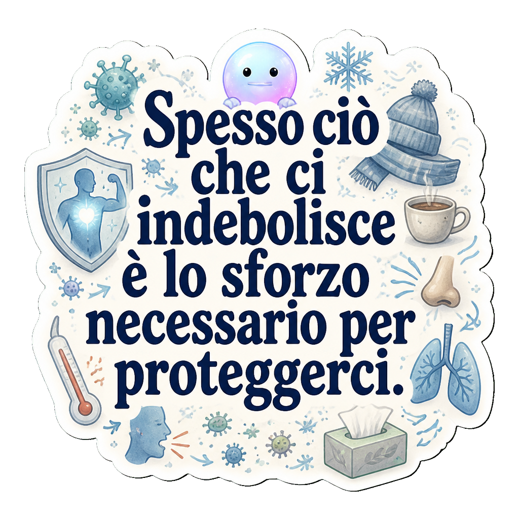 Spesso ciò che ci indebolisce è lo sforzo necessario per proteggerci.