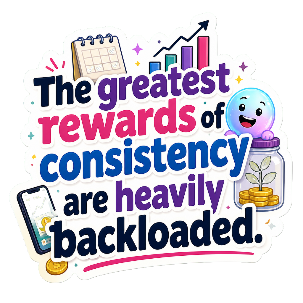 The greatest rewards of consistency are heavily backloaded.