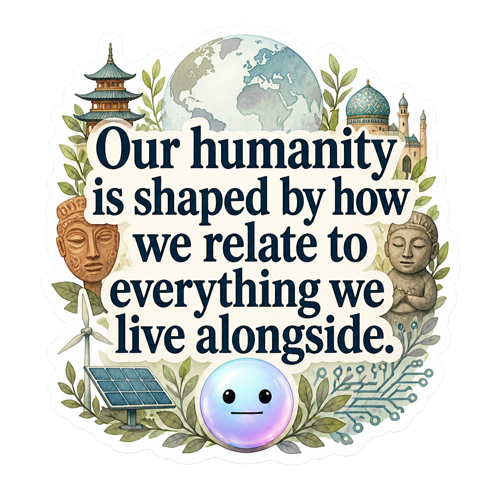 Our humanity is shaped by how we relate to everything we live alongside.