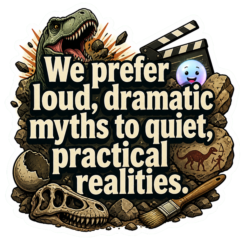 We prefer loud, dramatic myths to quiet, practical realities.