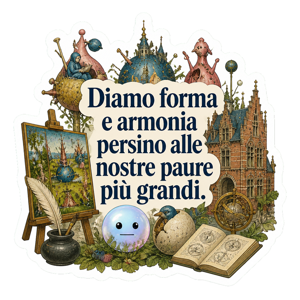 Diamo forma e armonia persino alle nostre paure più grandi.