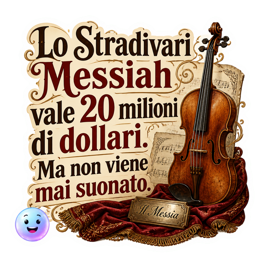 Lo Stradivari Messiah vale 20 milioni di dollari. Ma non viene mai suonato.