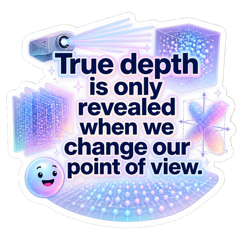 True depth is only revealed when we change our point of view.