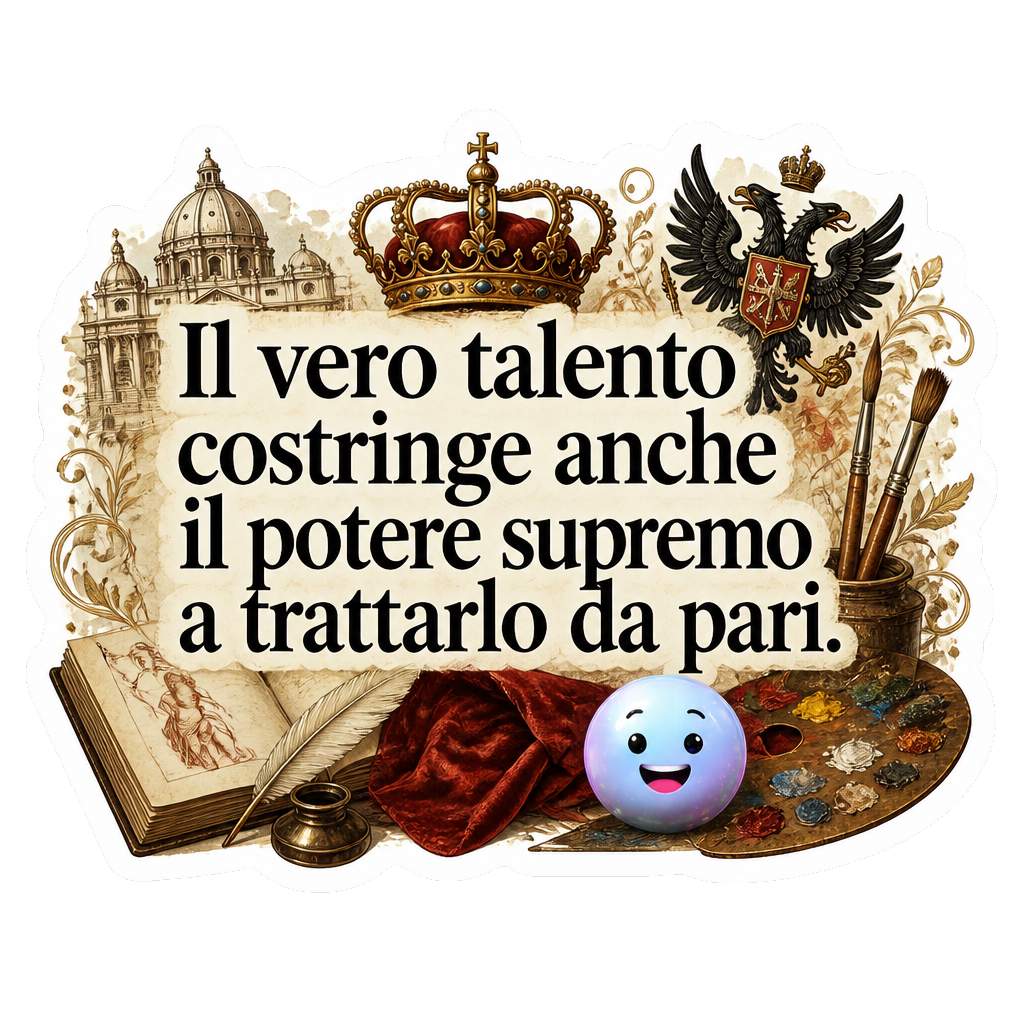 Il vero talento costringe anche il potere supremo a trattarlo da pari.