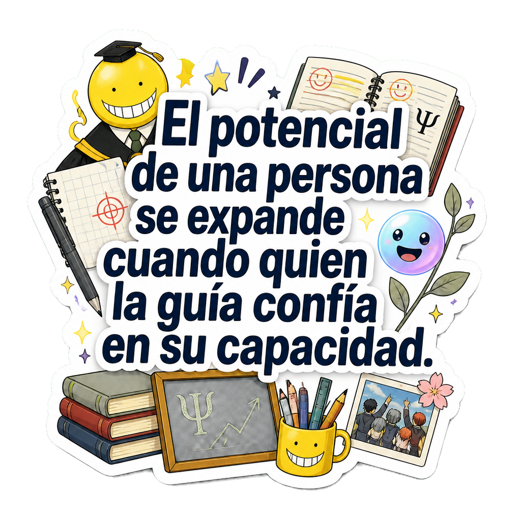 El potencial de una persona se expande cuando quien la guía confía en su capacidad.
