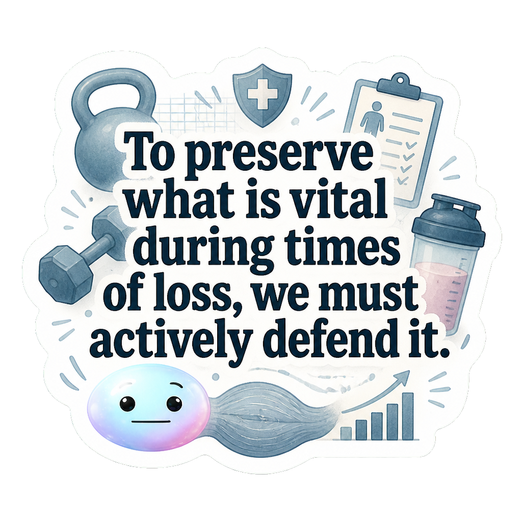 To preserve what is vital during times of loss, we must actively defend it.