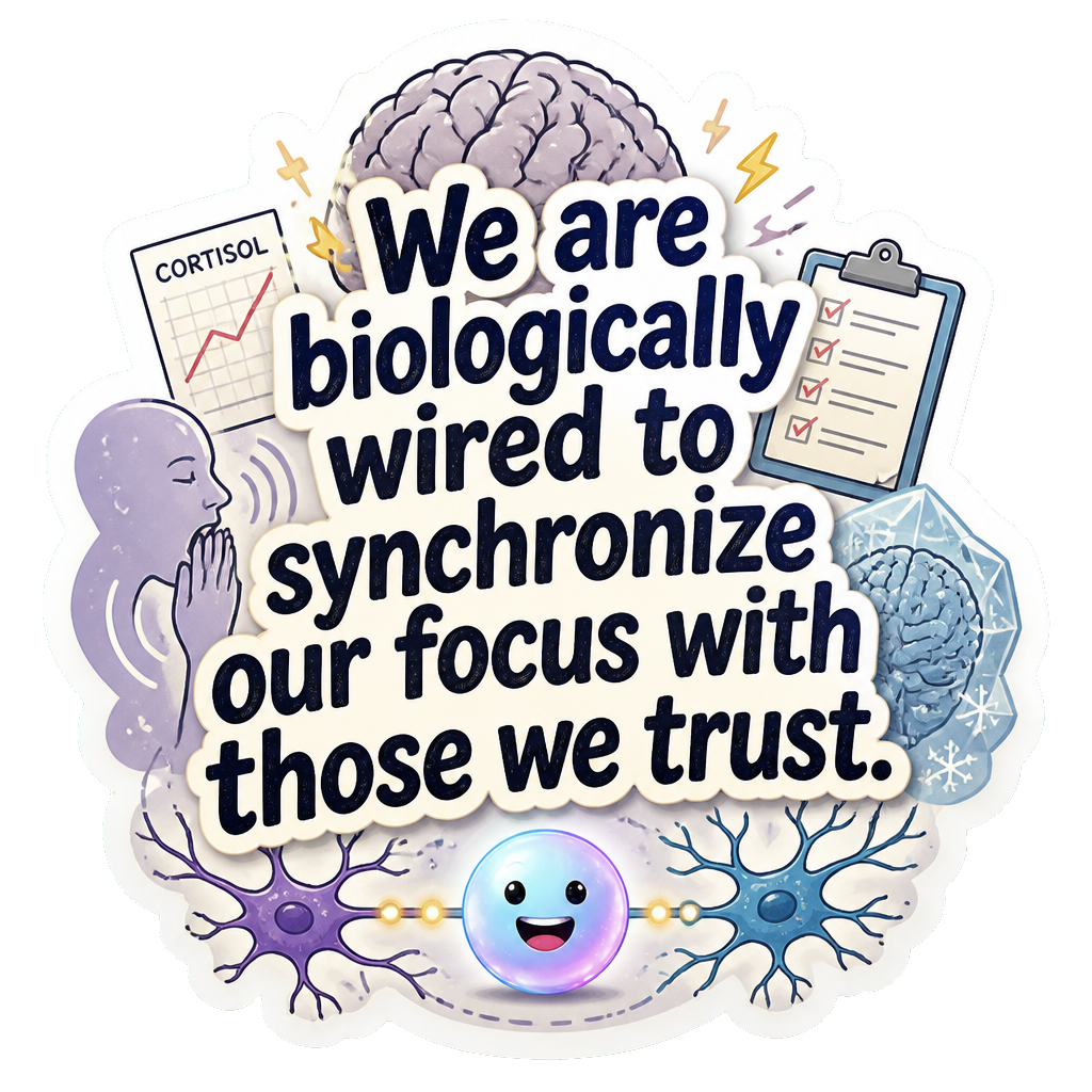 We are biologically wired to synchronize our focus with those we trust.