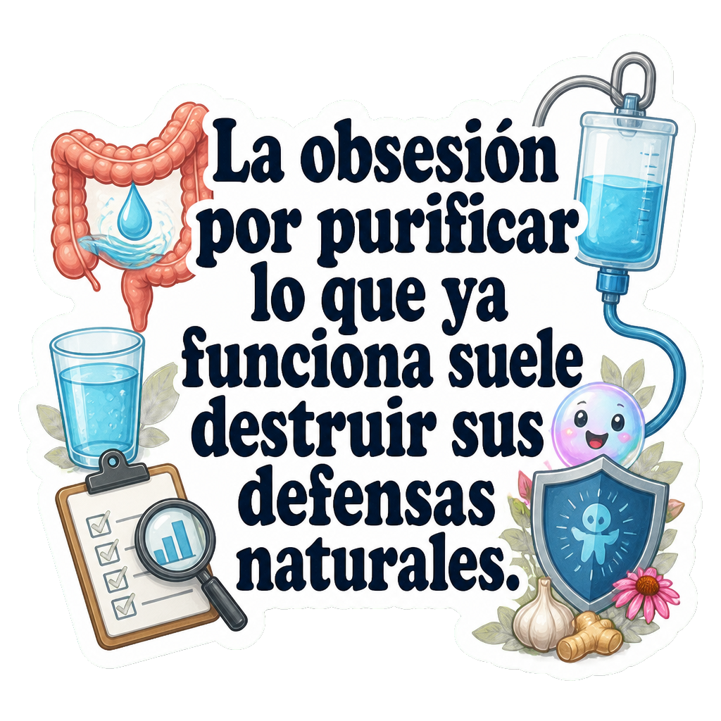 La obsesión por purificar lo que ya funciona suele destruir sus defensas naturales.