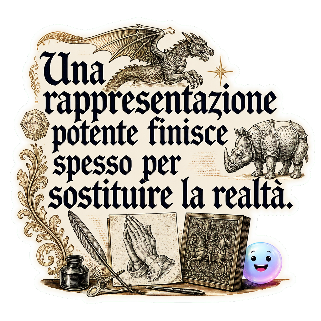 Una rappresentazione potente finisce spesso per sostituire la realtà.
