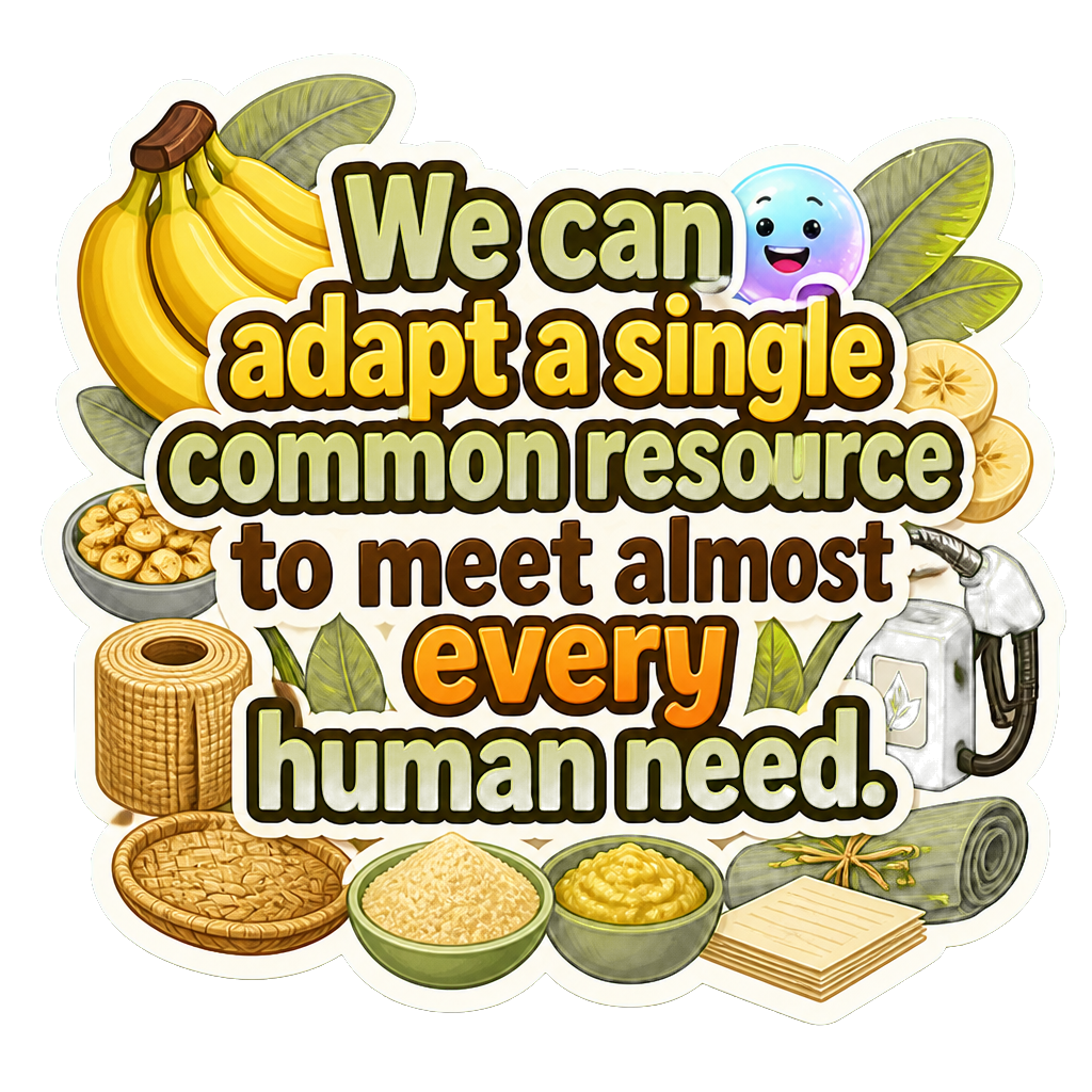We can adapt a single common resource to meet almost every human need.