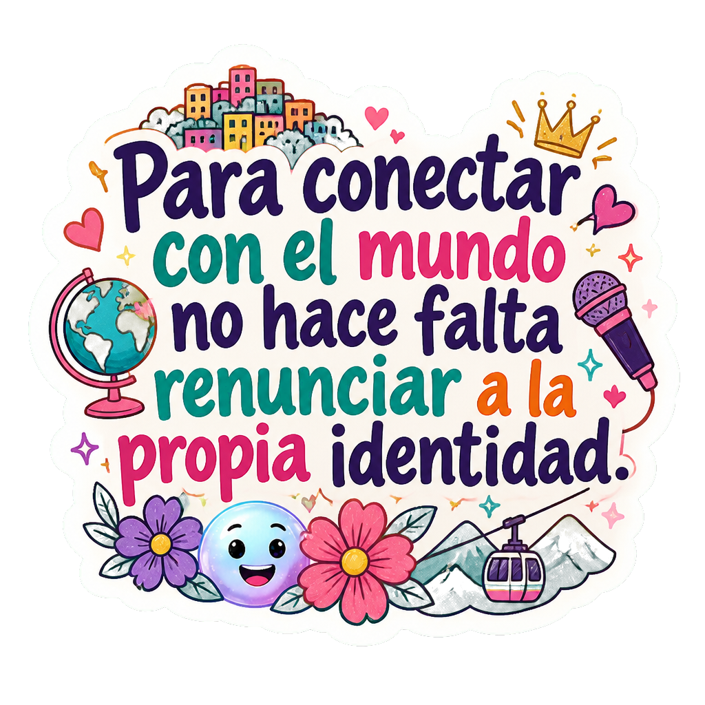 Para conectar con el mundo no hace falta renunciar a la propia identidad.