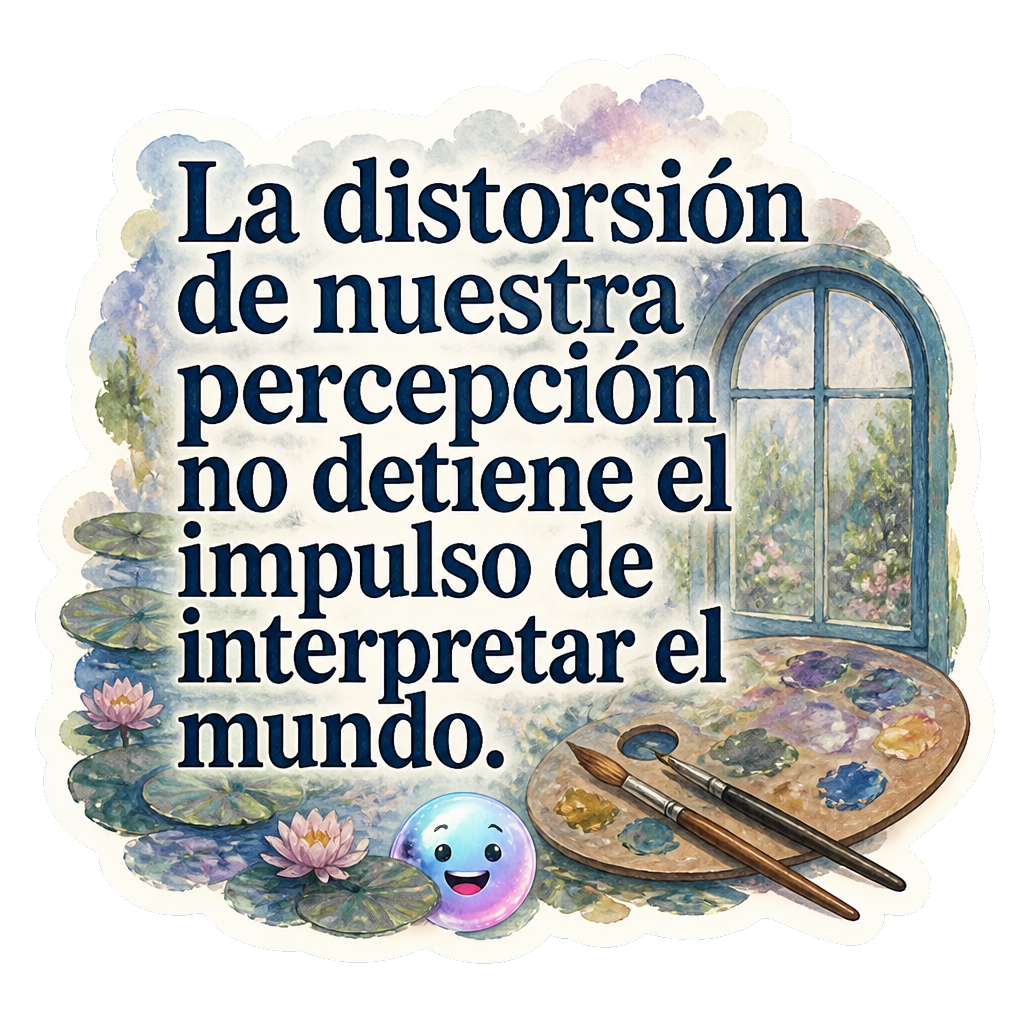 La distorsión de nuestra percepción no detiene el impulso de interpretar el mundo.