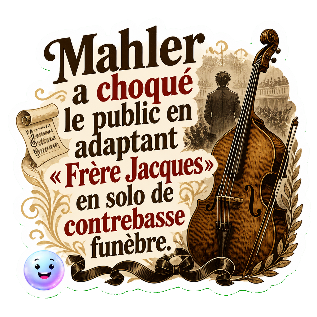 Mahler a choqué le public en adaptant « Frère Jacques » en solo de contrebasse funèbre.