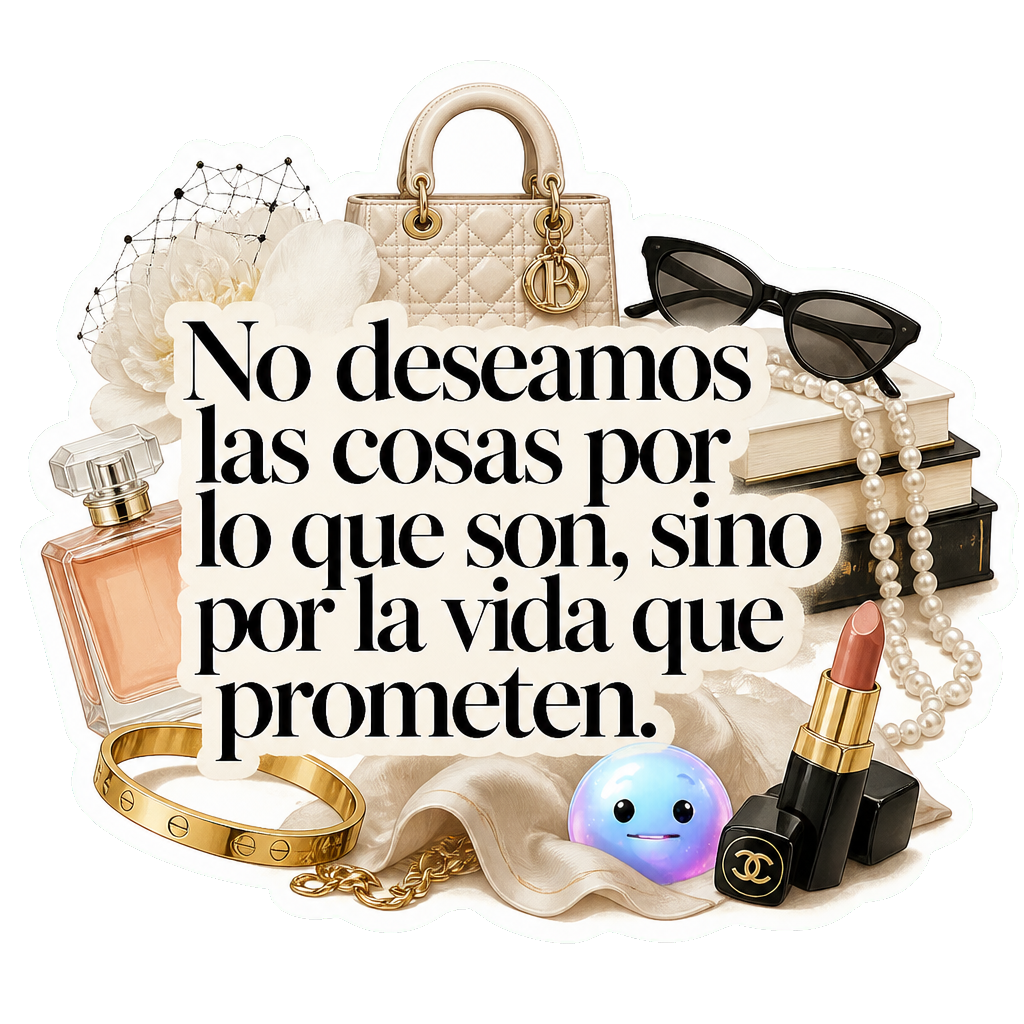 No deseamos las cosas por lo que son, sino por la vida que prometen.