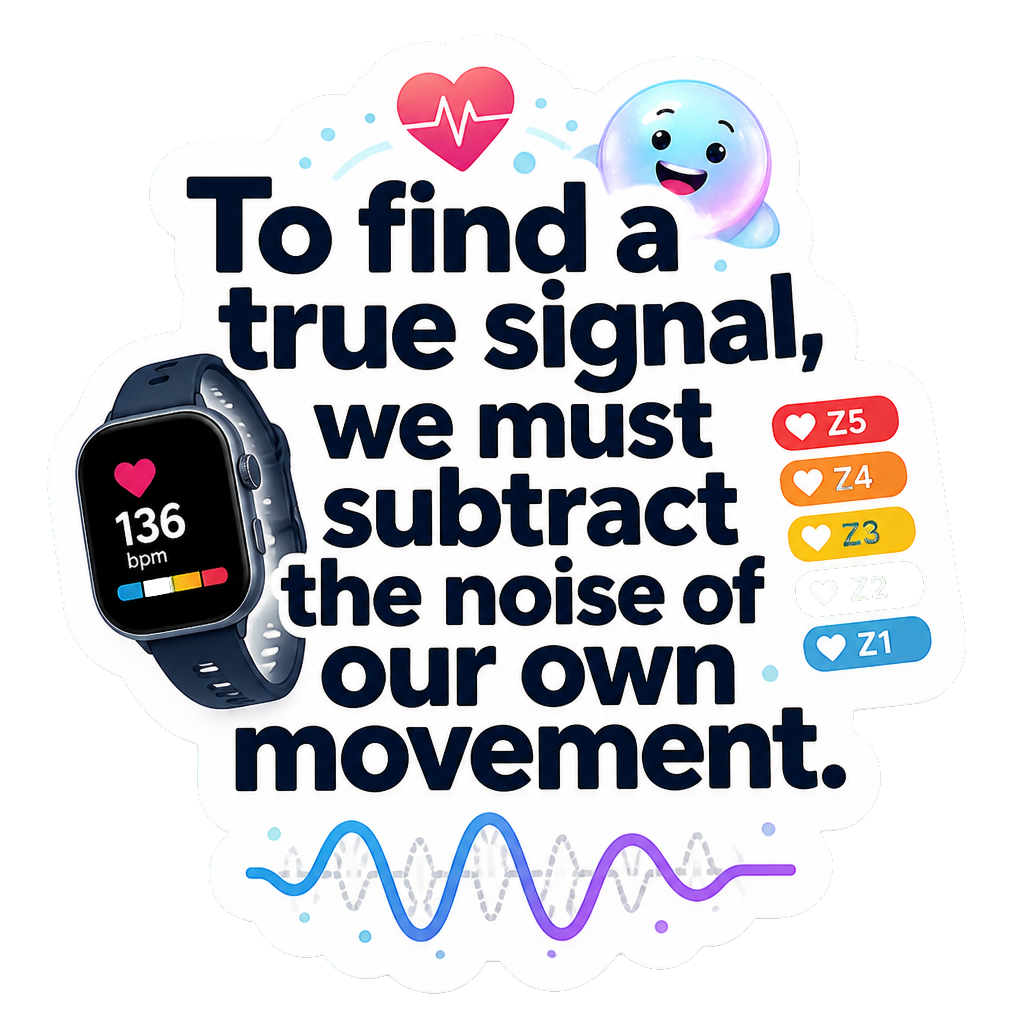 To find a true signal, we must subtract the noise of our own movement.