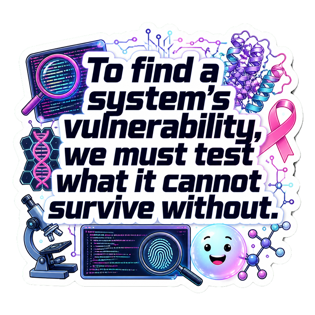 To find a system's vulnerability, we must test what it cannot survive without.