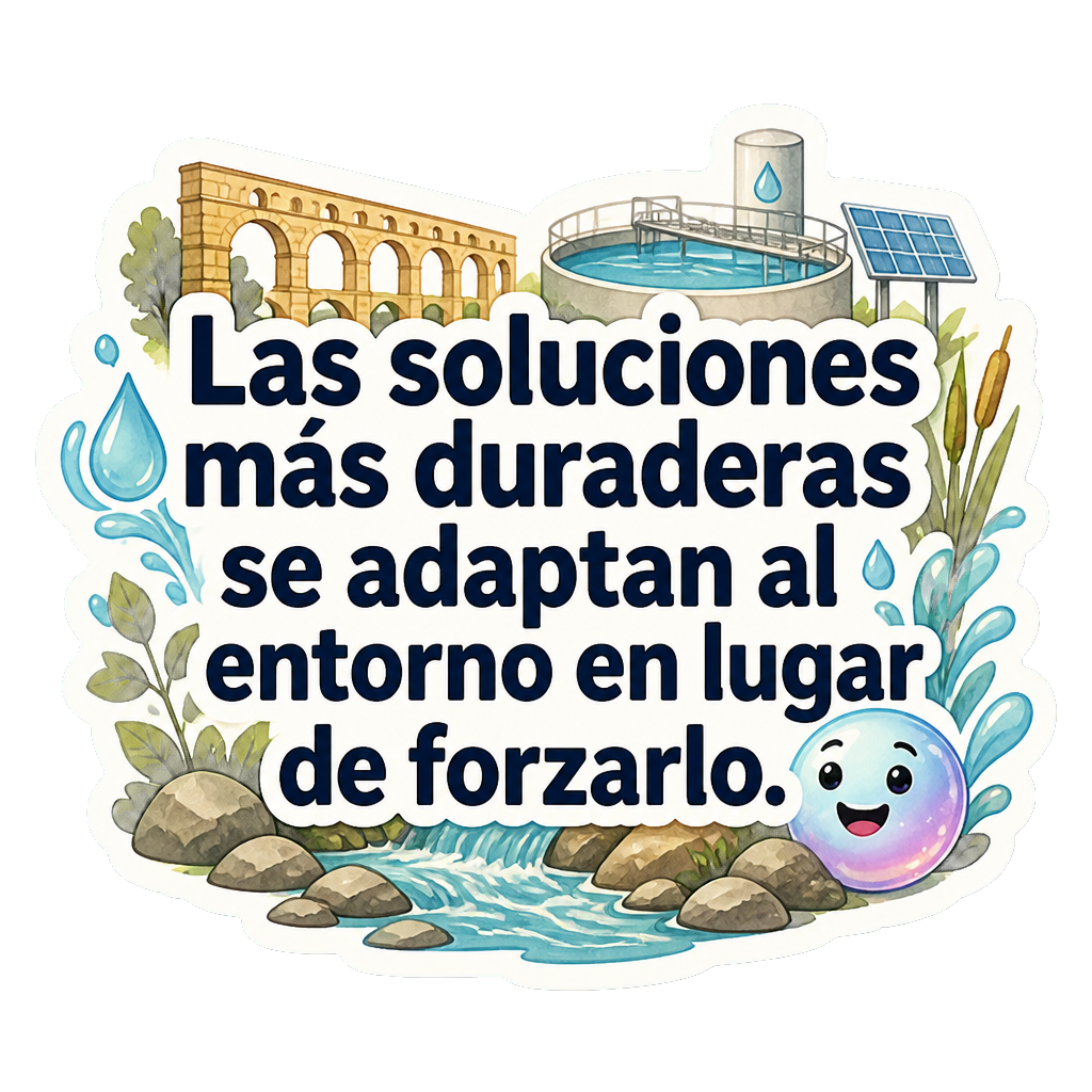 Las soluciones más duraderas se adaptan al entorno en lugar de forzarlo.