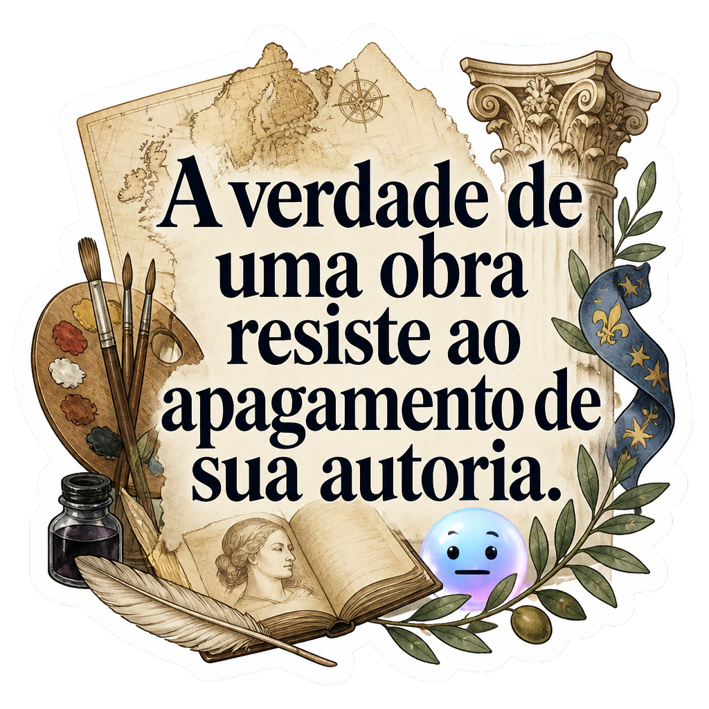 A verdade de uma obra resiste ao apagamento de sua autoria.