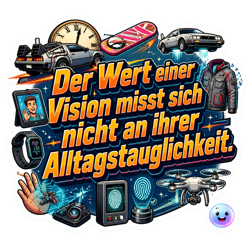 Der Wert einer Vision misst sich nicht an ihrer Alltagstauglichkeit.