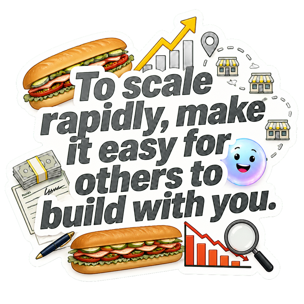 To scale rapidly, make it easy for others to build with you.