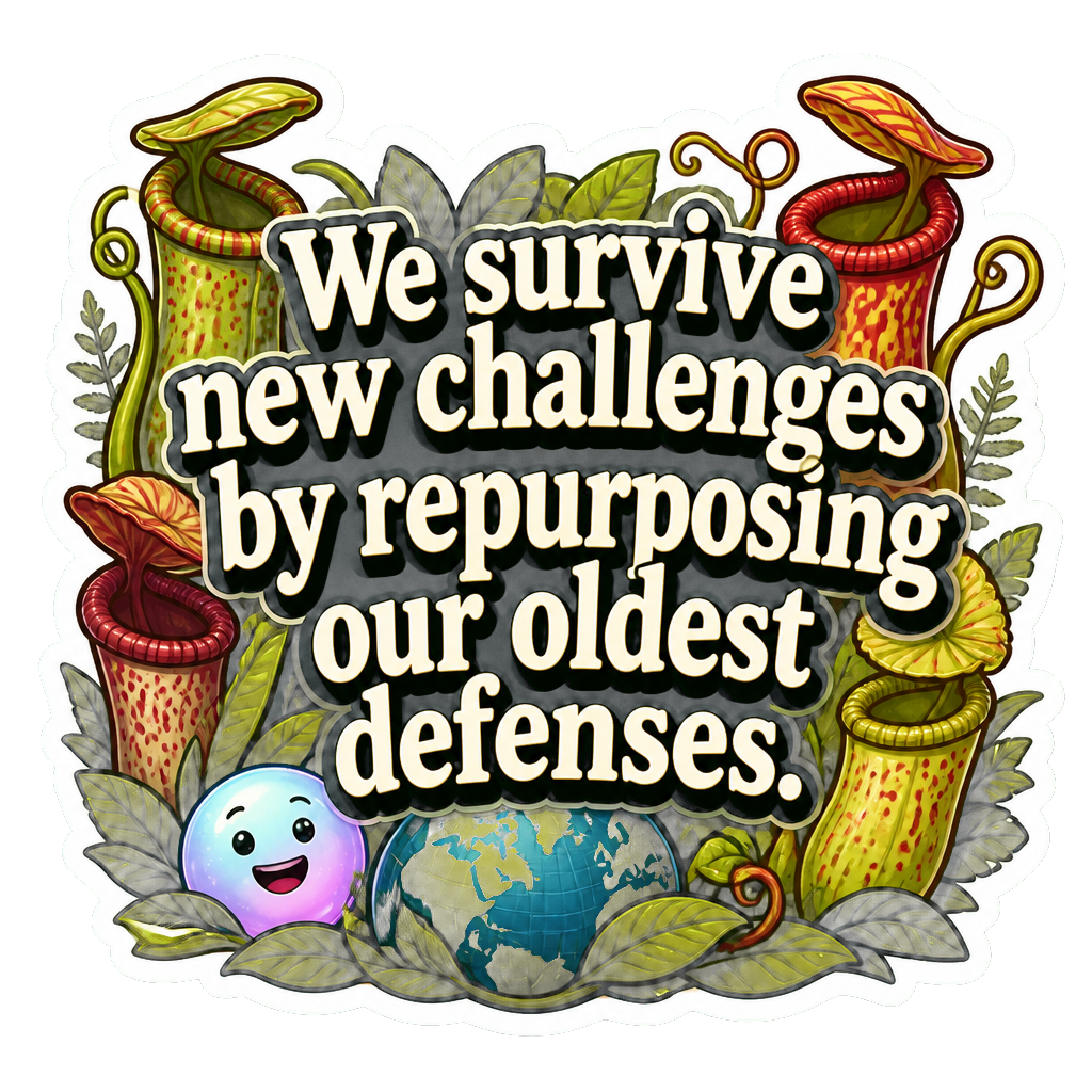 We survive new challenges by repurposing our oldest defenses.