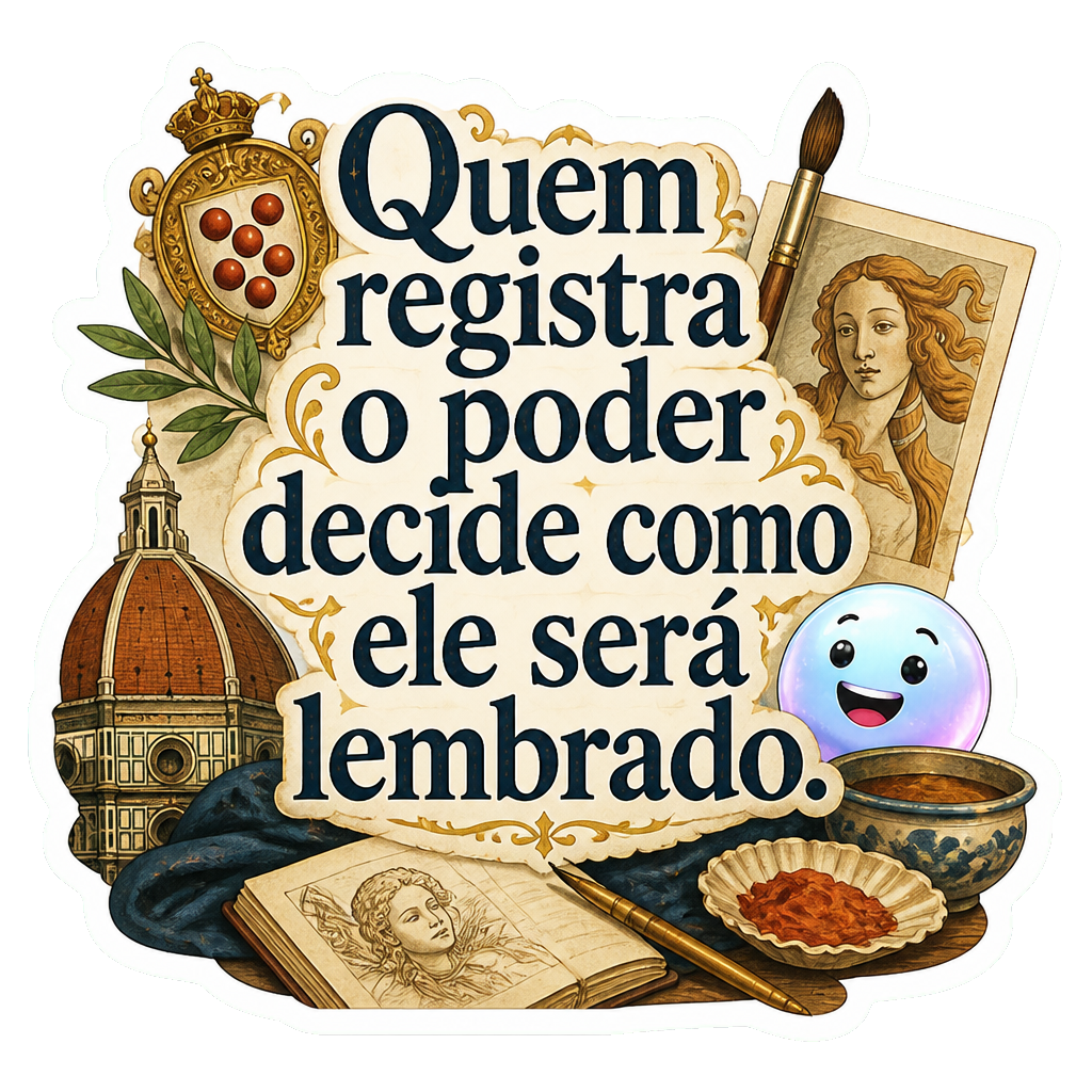Quem registra o poder decide como ele será lembrado.