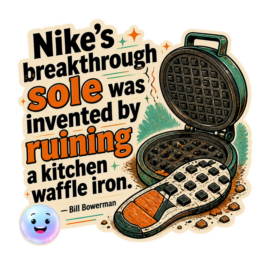 Nike's breakthrough sole was invented by ruining a kitchen waffle iron.
