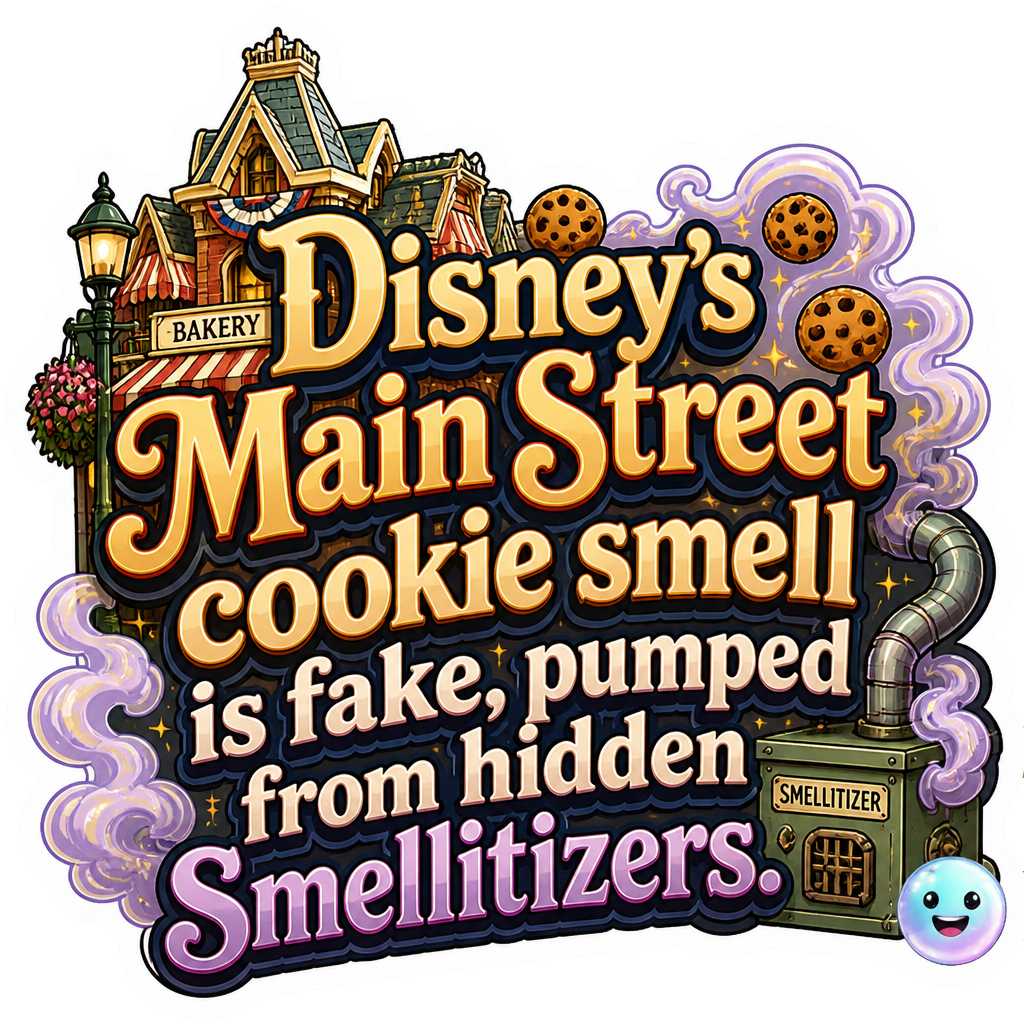 Disney’s Main Street cookie smell is fake, pumped from hidden Smellitizers.