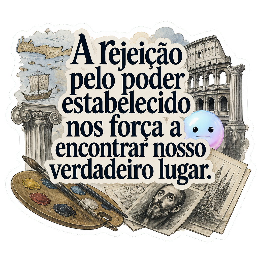 A rejeição pelo poder estabelecido nos força a encontrar nosso verdadeiro lugar.