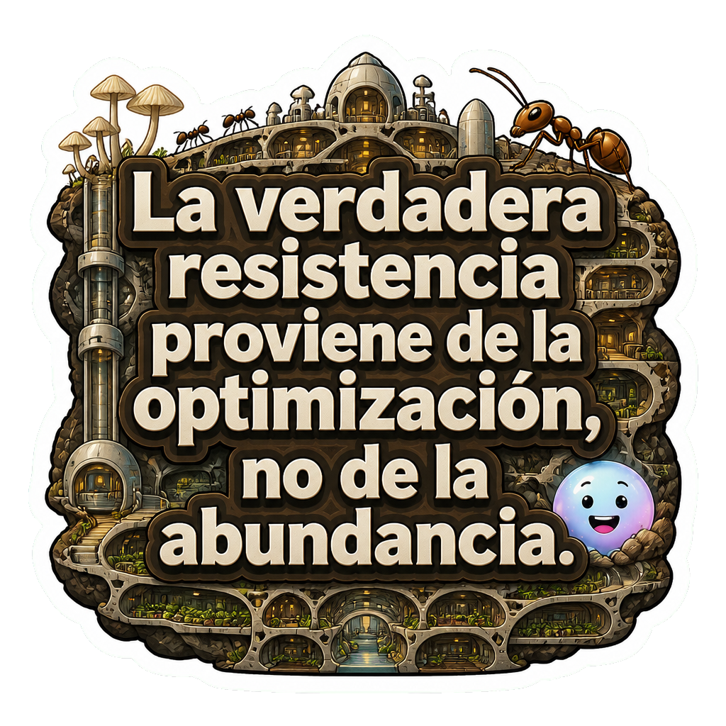 La verdadera resistencia proviene de la optimización, no de la abundancia.