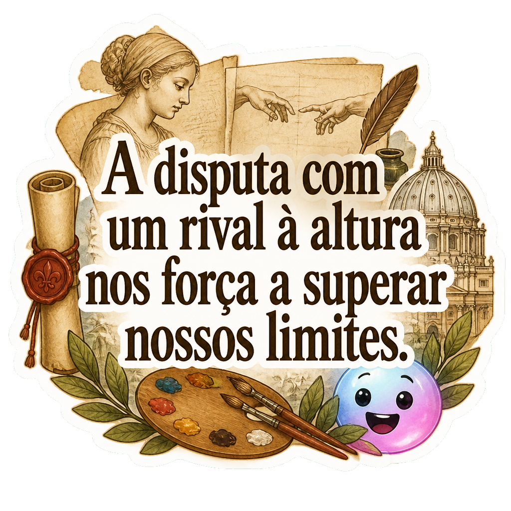 A disputa com um rival à altura nos força a superar nossos limites.