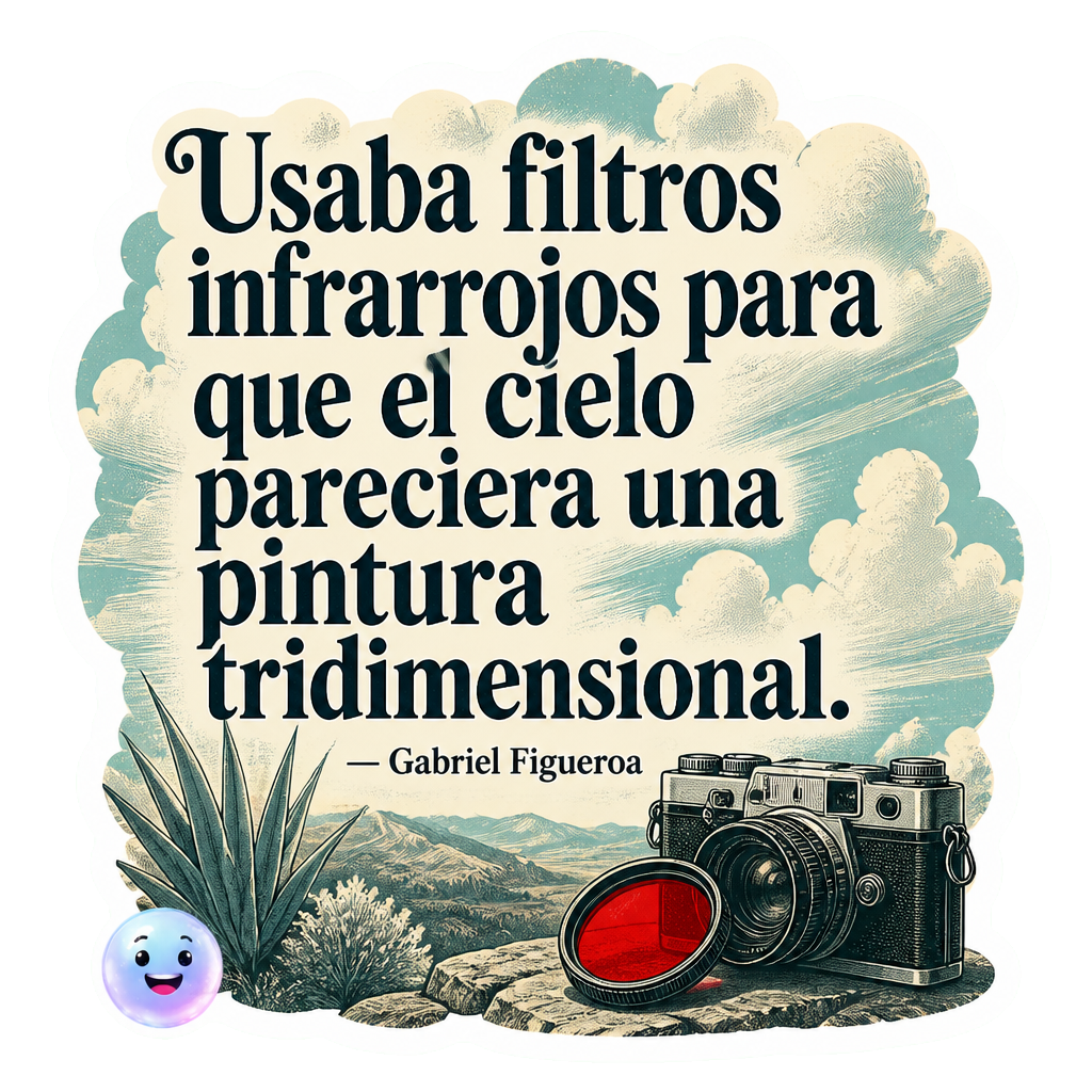 Usaba filtros infrarrojos para que el cielo pareciera una pintura tridimensional.