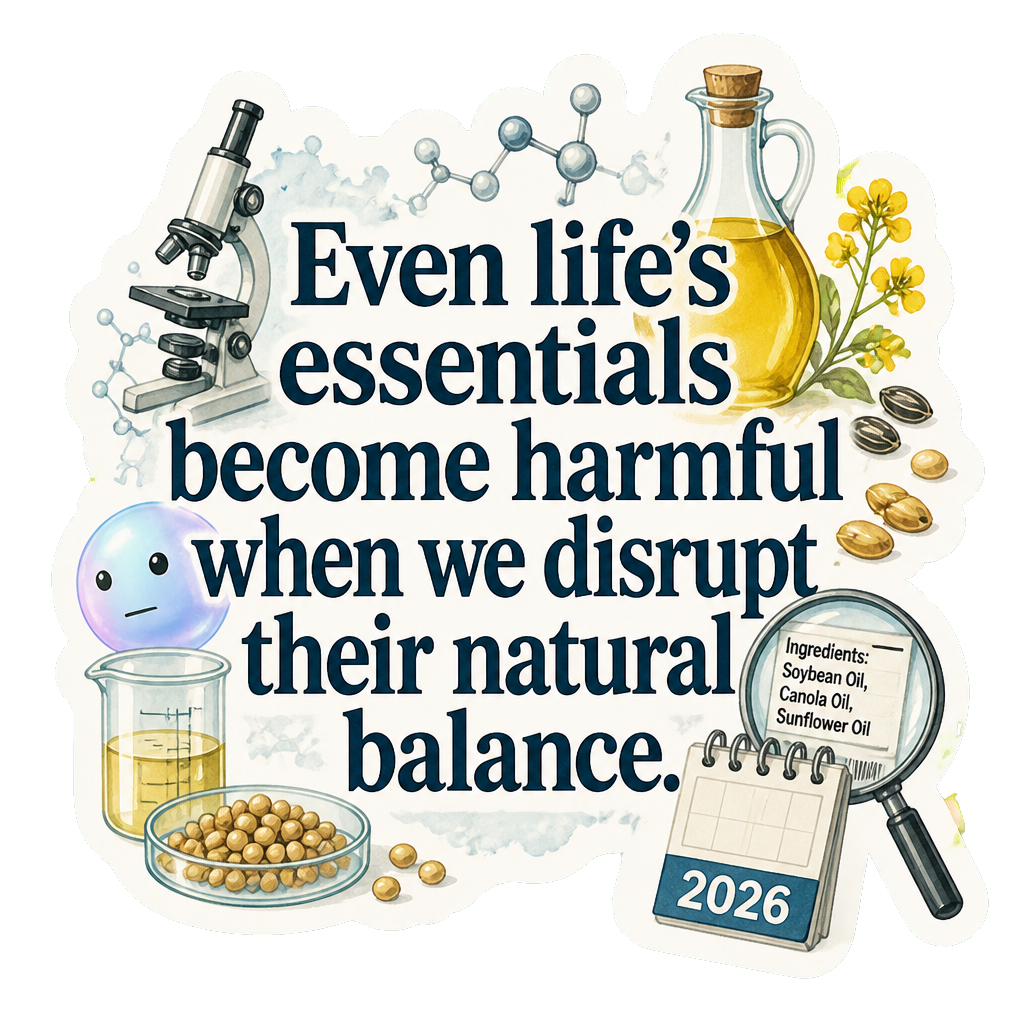 Even life's essentials become harmful when we disrupt their natural balance.