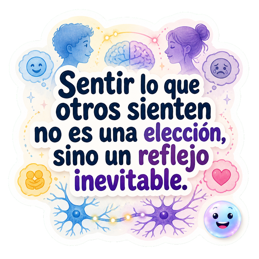 Sentir lo que otros sienten no es una elección, sino un reflejo inevitable.
