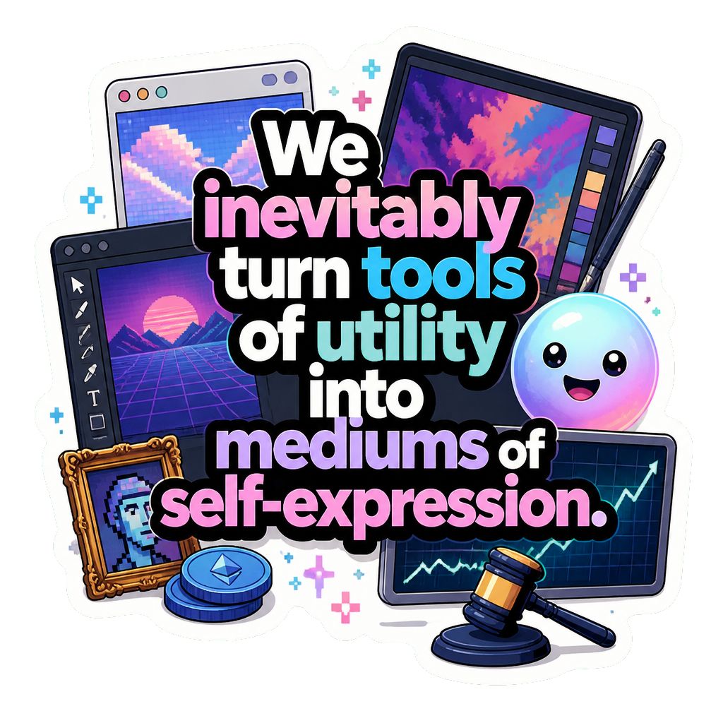 We inevitably turn tools of utility into mediums of self-expression.