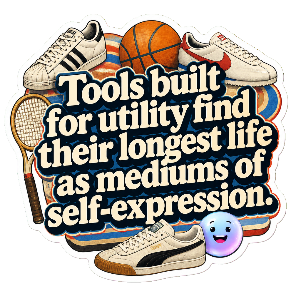 Tools built for utility find their longest life as mediums of self-expression.