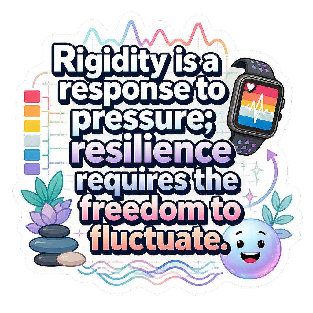Rigidity is a response to pressure; resilience requires the freedom to fluctuate.