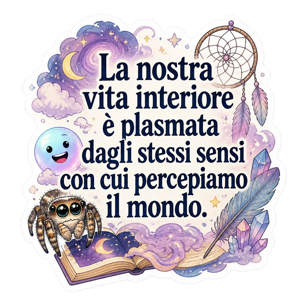 La nostra vita interiore è plasmata dagli stessi sensi con cui percepiamo il mondo.