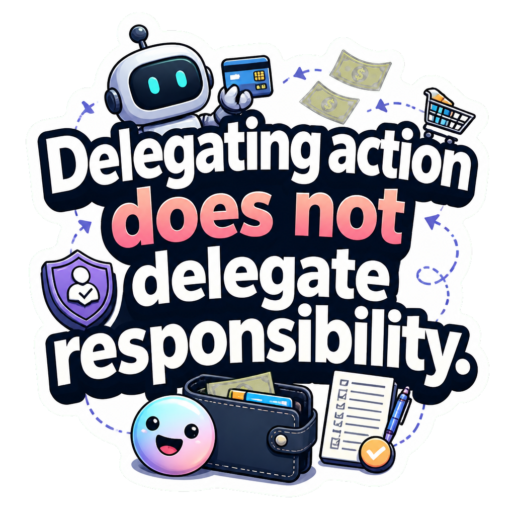 Delegating action does not delegate responsibility.