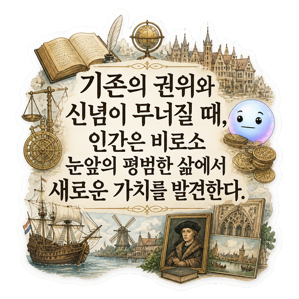 기존의 권위와 신념이 무너질 때, 인간은 비로소 눈앞의 평범한 삶에서 새로운 가치를 발견한다.