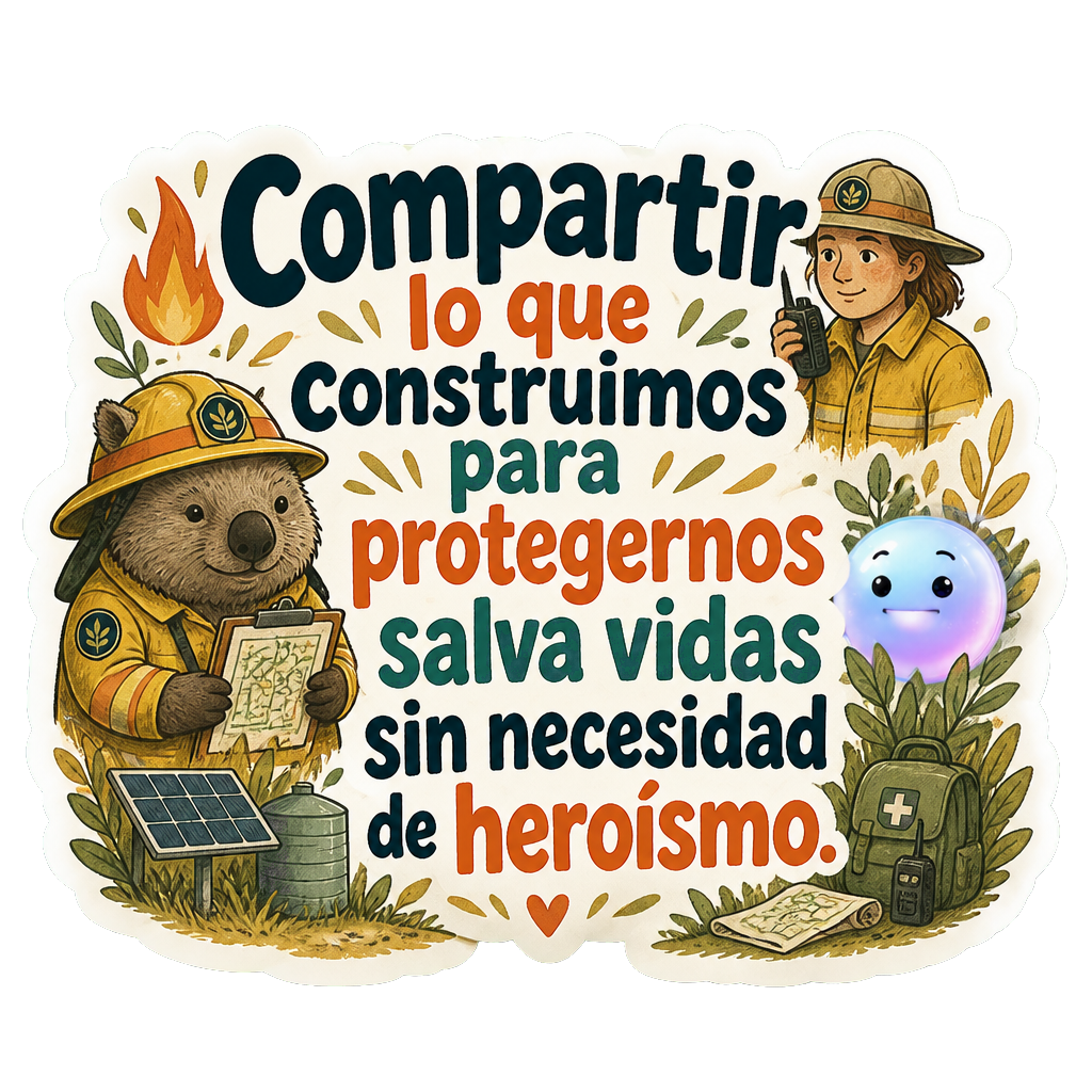 Compartir lo que construimos para protegernos salva vidas sin necesidad de heroísmo.