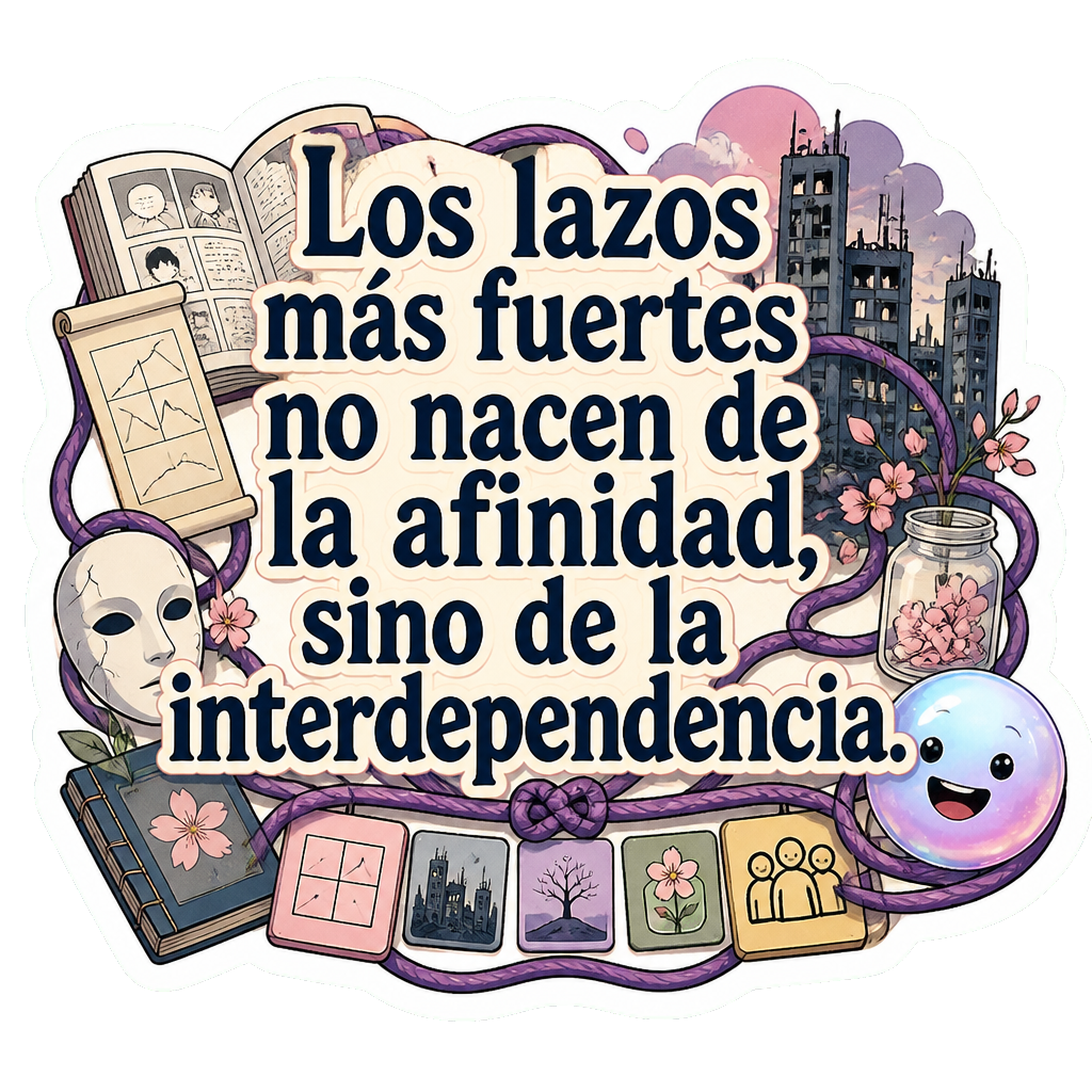 Los lazos más fuertes no nacen de la afinidad, sino de la interdependencia.