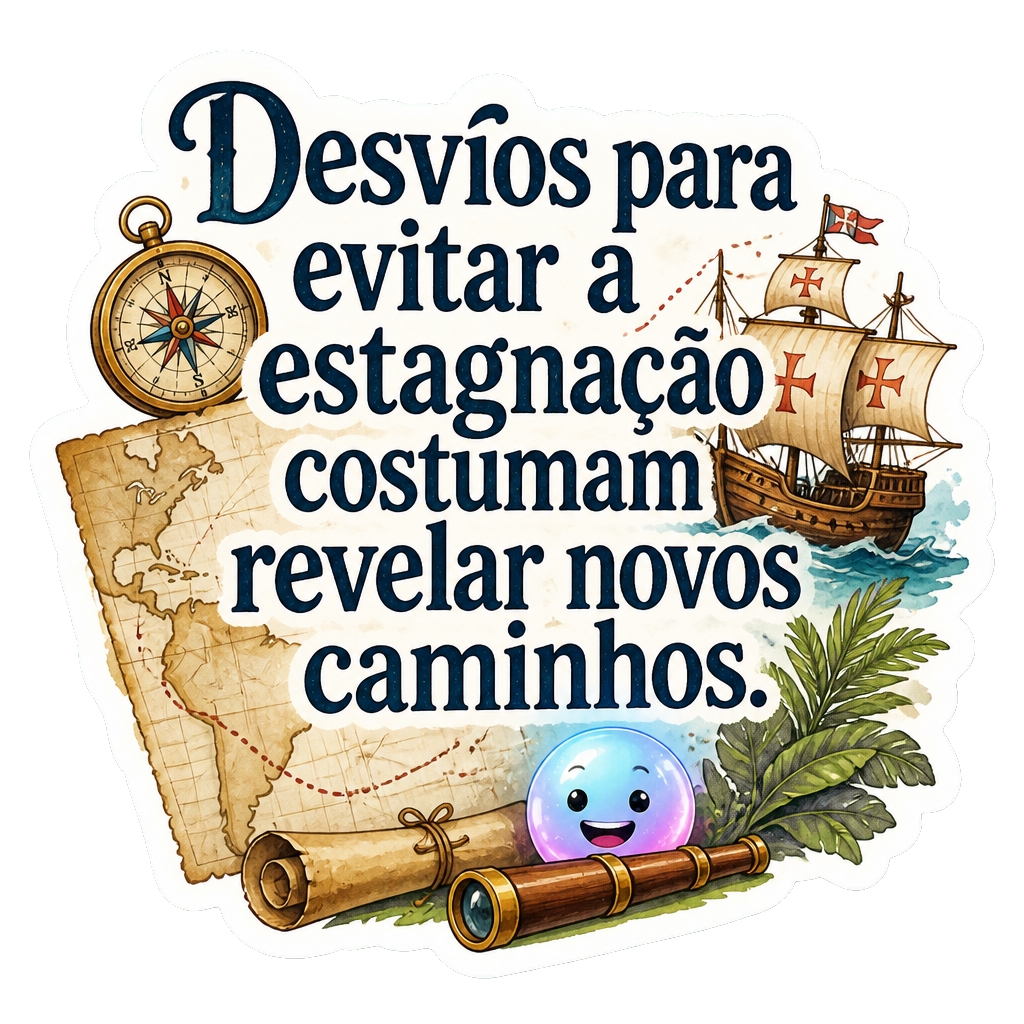 Desvios para evitar a estagnação costumam revelar novos caminhos.