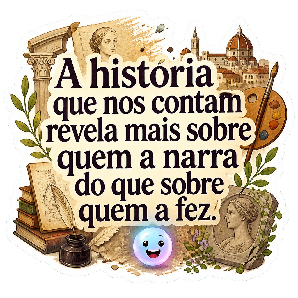 A história que nos contam revela mais sobre quem a narra do que sobre quem a fez.