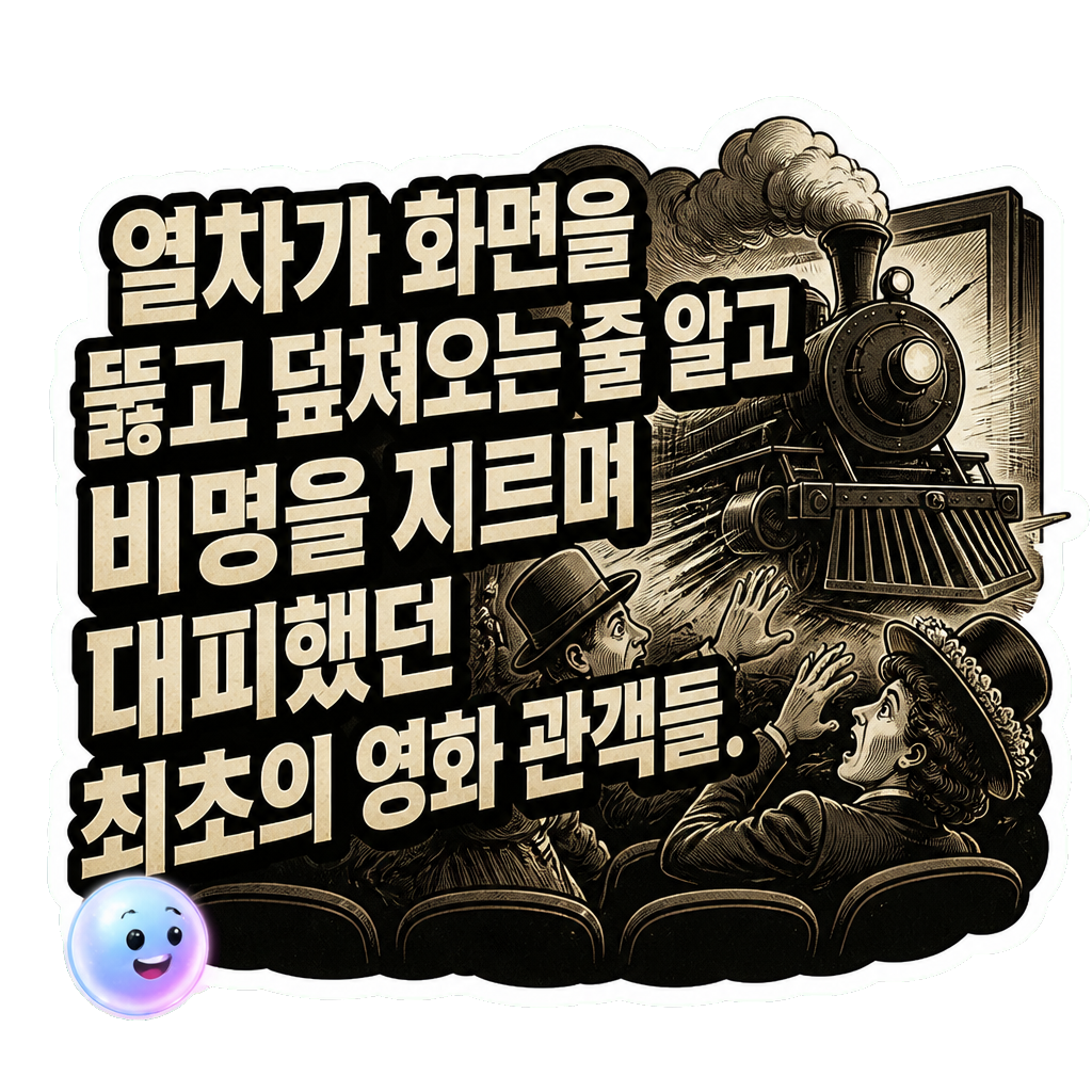 열차가 화면을 뚫고 덮쳐오는 줄 알고 비명을 지르며 대피했던 최초의 영화 관객들.