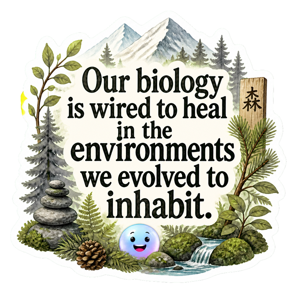 Our biology is wired to heal in the environments we evolved to inhabit.