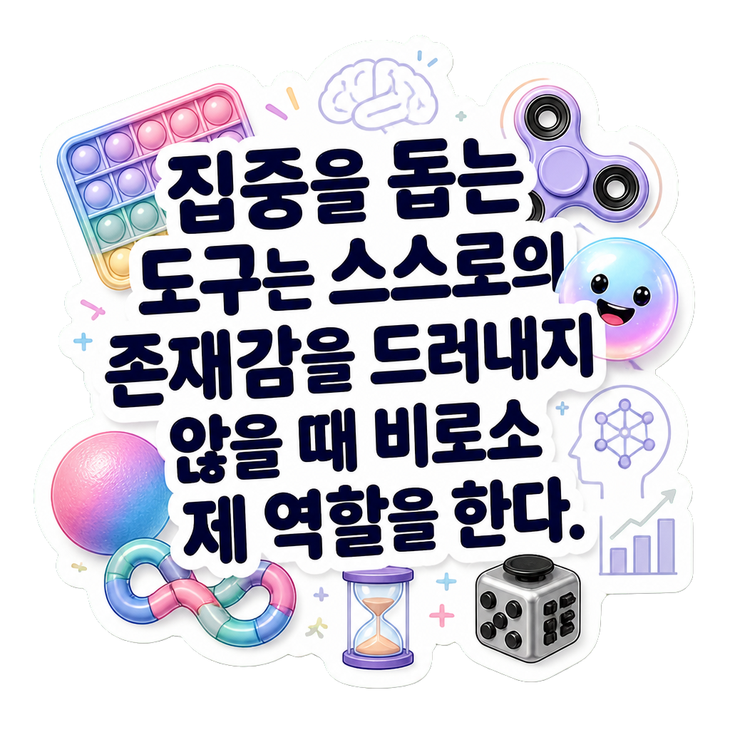 집중을 돕는 도구는 스스로의 존재감을 드러내지 않을 때 비로소 제 역할을 한다.