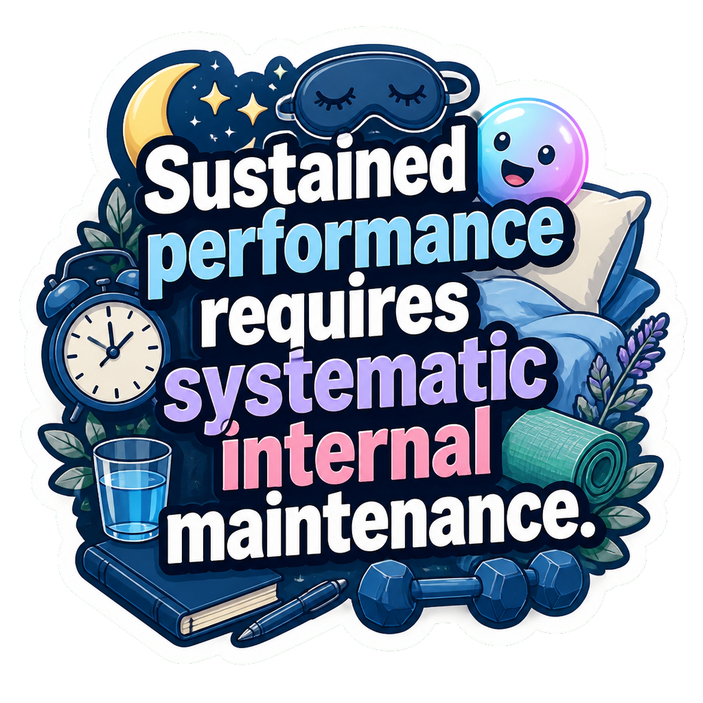Sustained performance requires systematic internal maintenance.