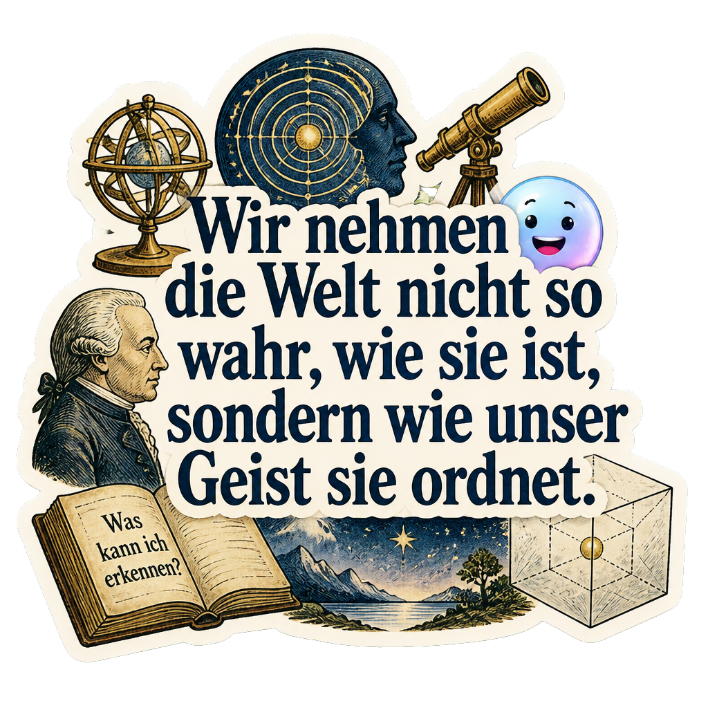 Wir nehmen die Welt nicht so wahr, wie sie ist, sondern wie unser Geist sie ordnet.