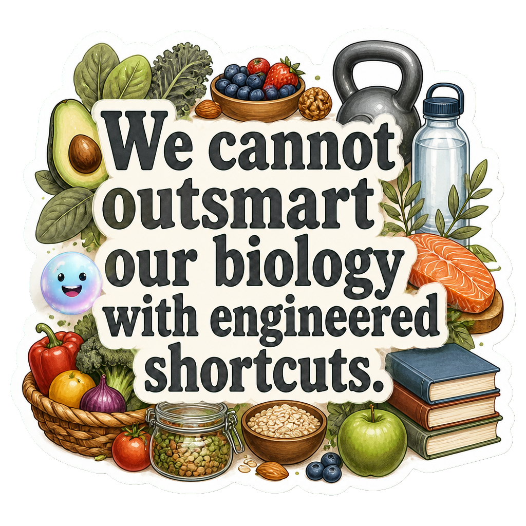 We cannot outsmart our biology with engineered shortcuts.